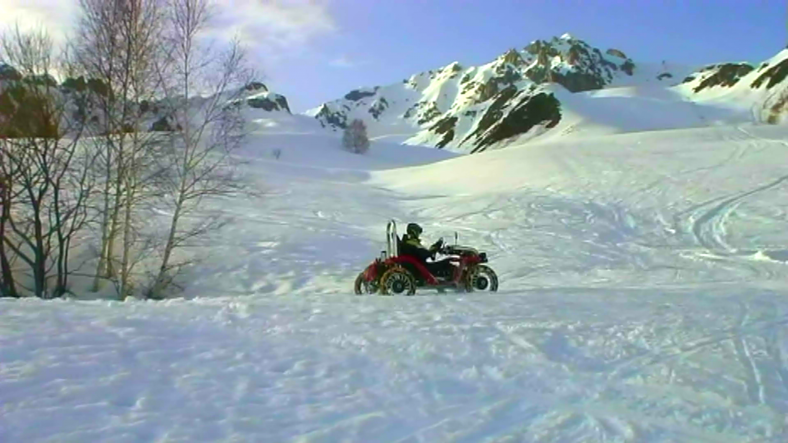 Swincar dans la neige  