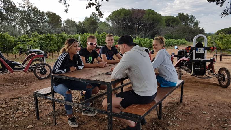 Visite des vignes en Swincar